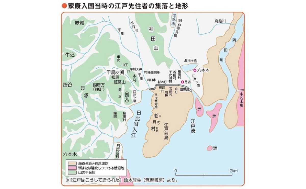 徳川家康　江戸　古地図