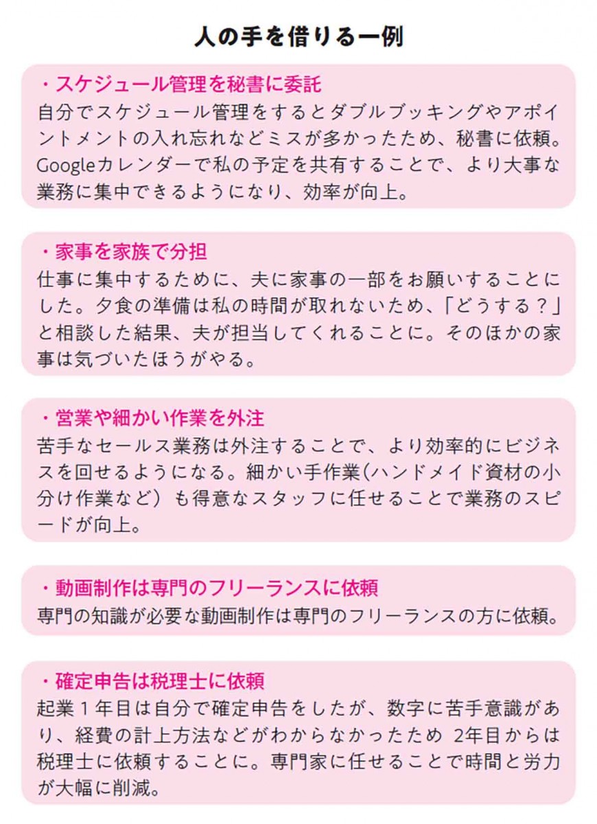 人の手を借りる一例