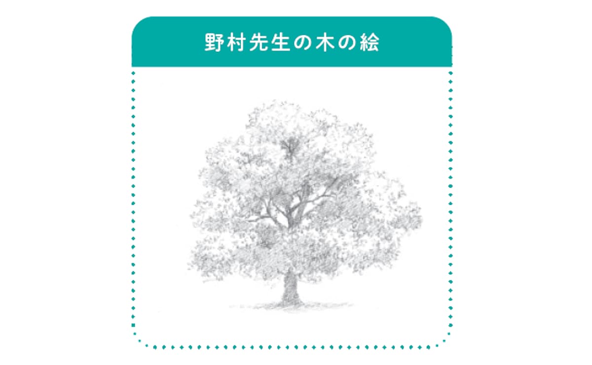 野村先生の木の絵
