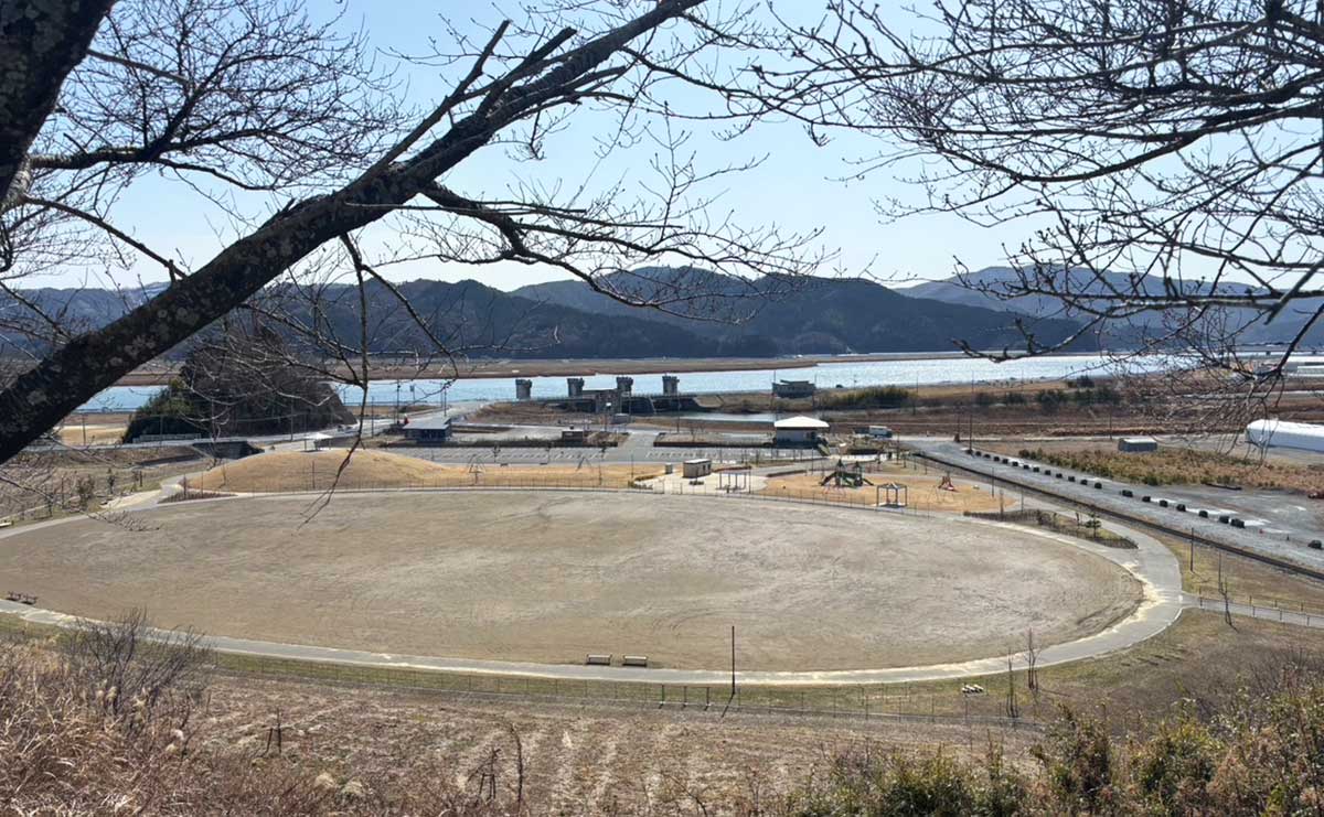 横山さんが通っていた中学校付近の現在