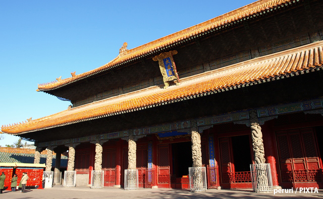 中国山東省　孔廟の大成殿
